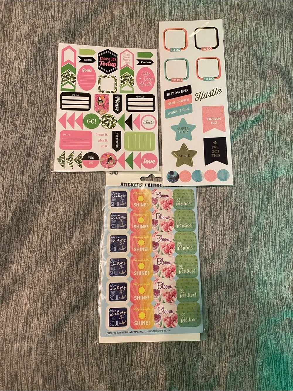 The All Glam Planner Divider Tabs (2 Sets) & Planner Stickers NEW